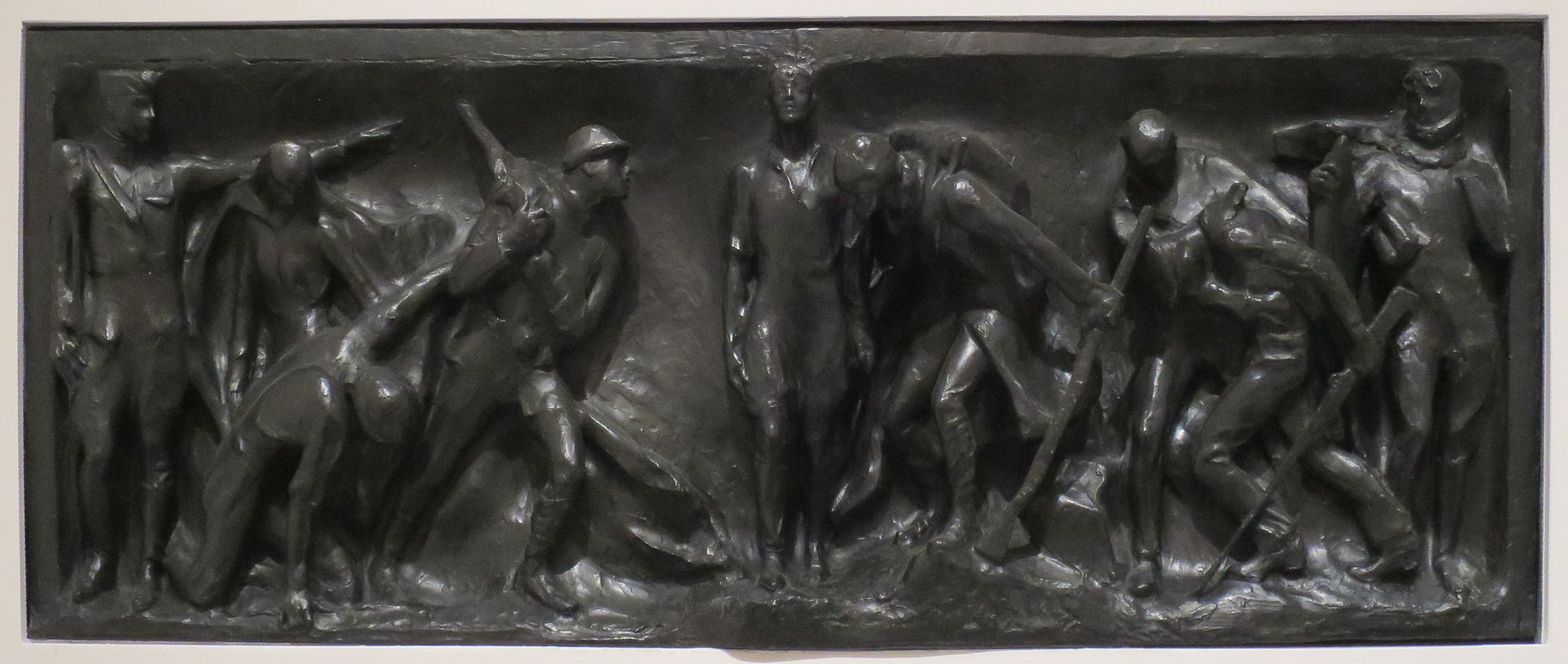 Victory Arch, one of two bronze reliefs