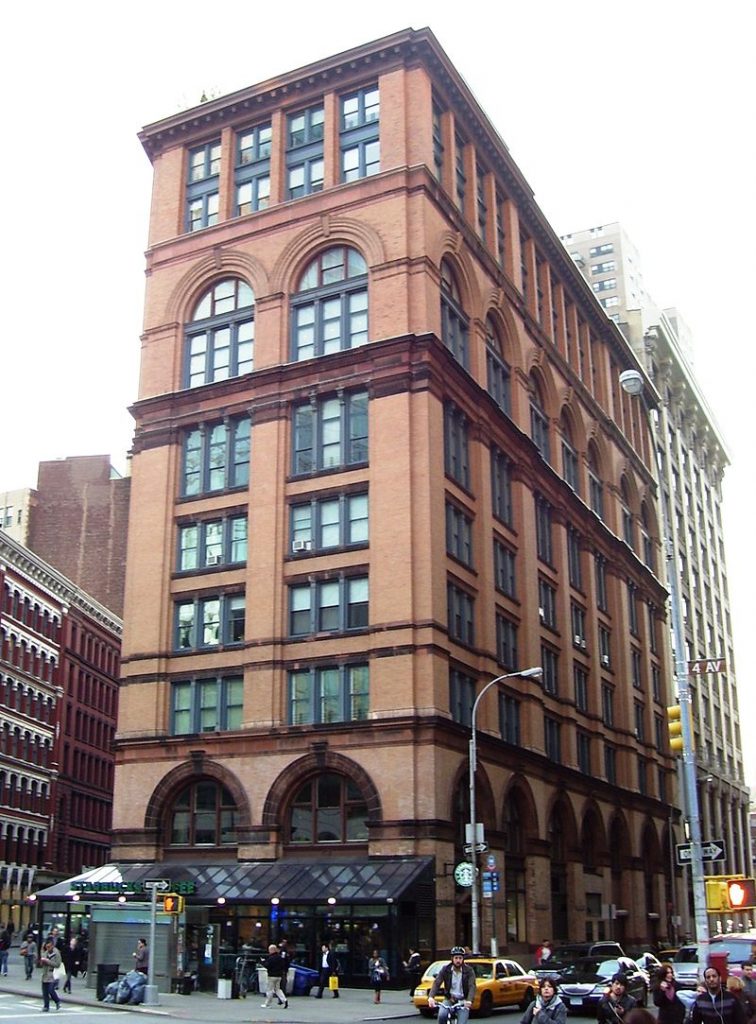 11-story Clinton Hall building that replaced the Opera House as headquarters