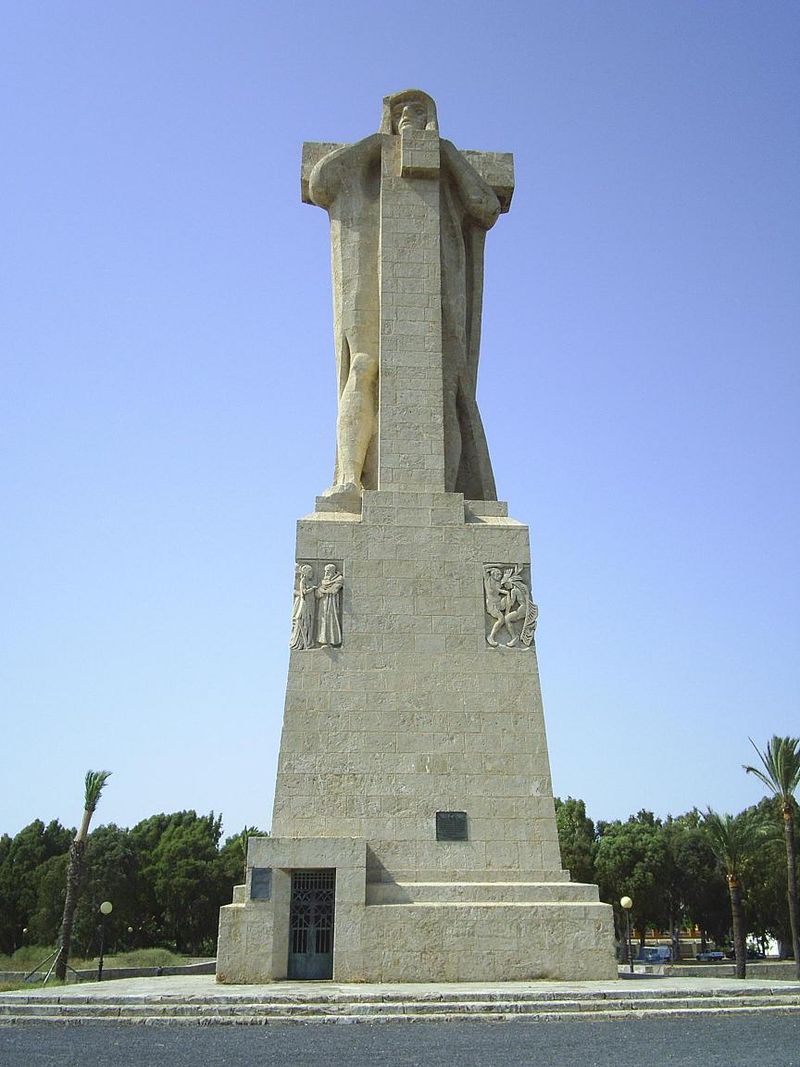 Monument to the Discovery Faith in Huelva, Spain