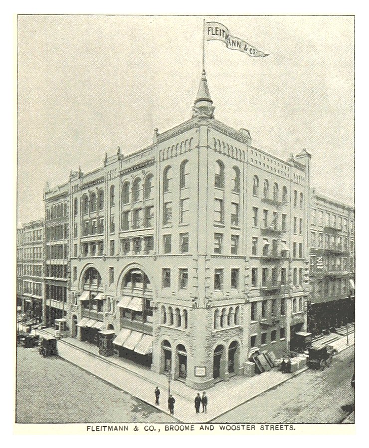 photo of Fleitmann and Co. Building located in Broome and Wooster Streets 