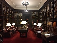 The Harvard Club library from inside