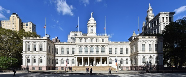 Exterior of New York City Hall