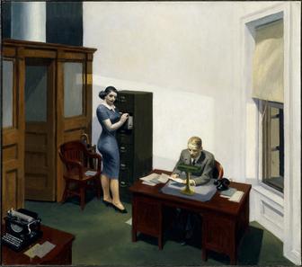 Office at Night by Edward Hopper