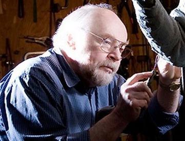 Robert Hess working on a life-size sculpture in 2006