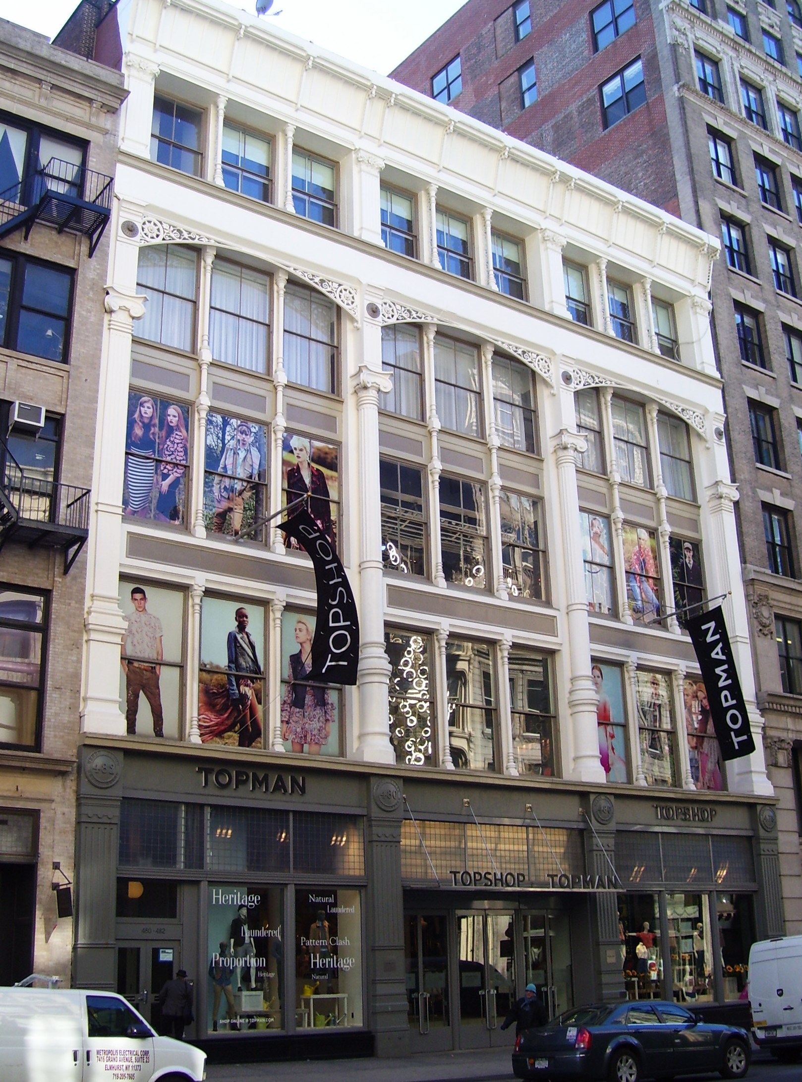 Roosevelt Building between Grand and Broome Streets in the SoHo neighborhood of Manhattan