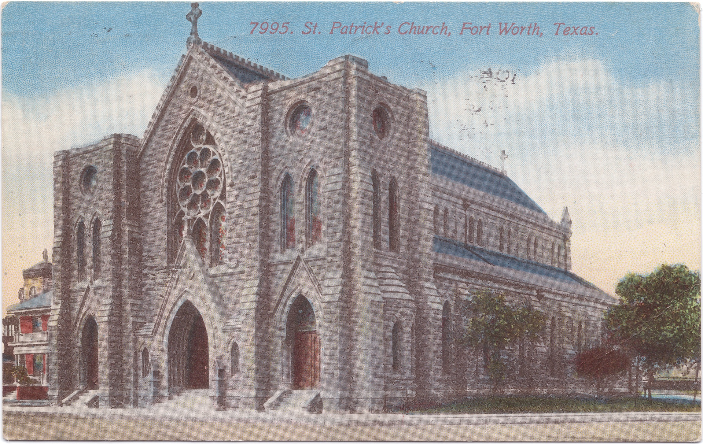 1913 postcard of St. Patrick's Cathedral