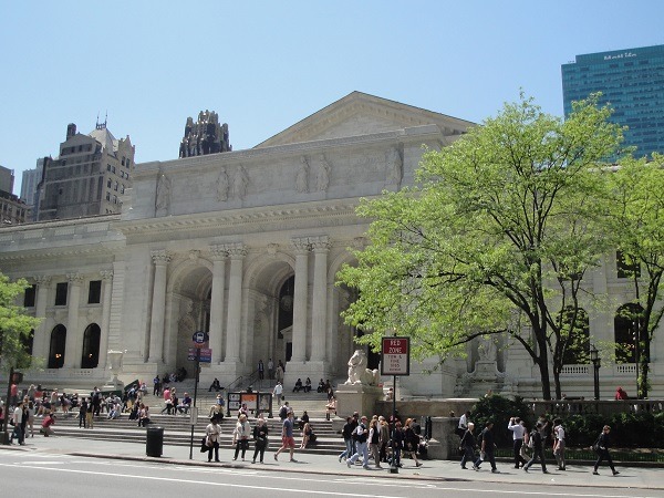 The Stephen A. Schwarzman Building of the New York Public Library, more widely known as the Main Branch or "the New York Public Library." 