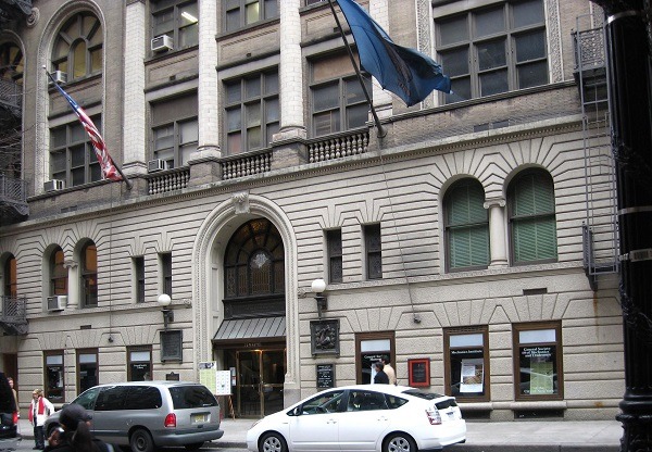 southeast side of the General Society of Mechanics and Tradesmen of the City of New York on West 44th