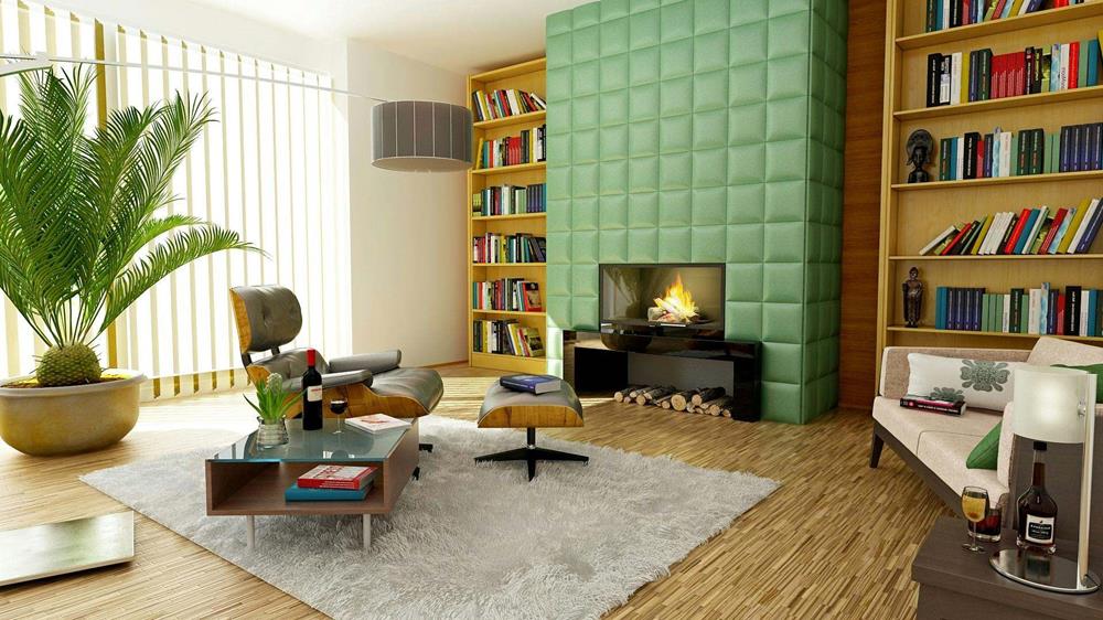 A contemporary living room