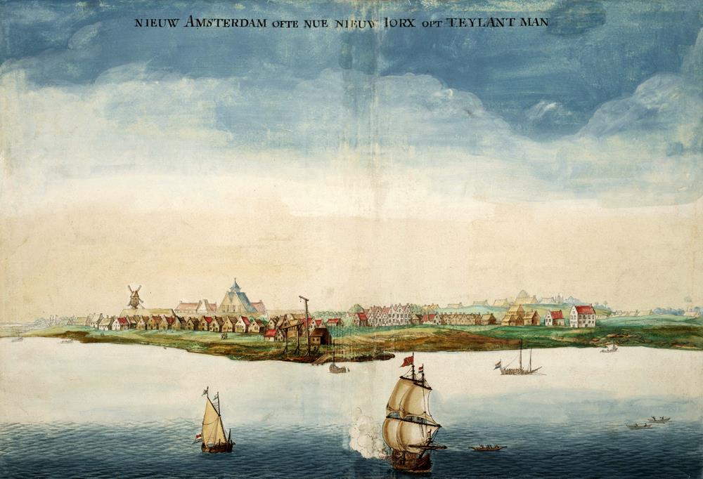 An early picture of New Amsterdam made in the year when it was conquered by the English