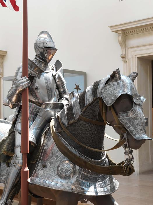 Armor for man and horse at the Met