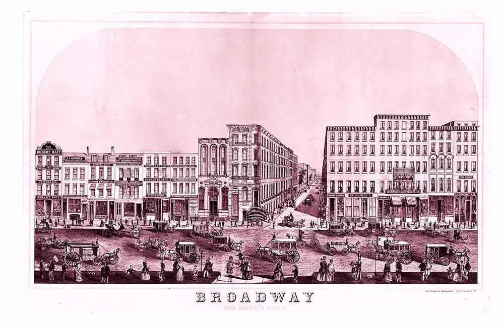 Broadway in 1855