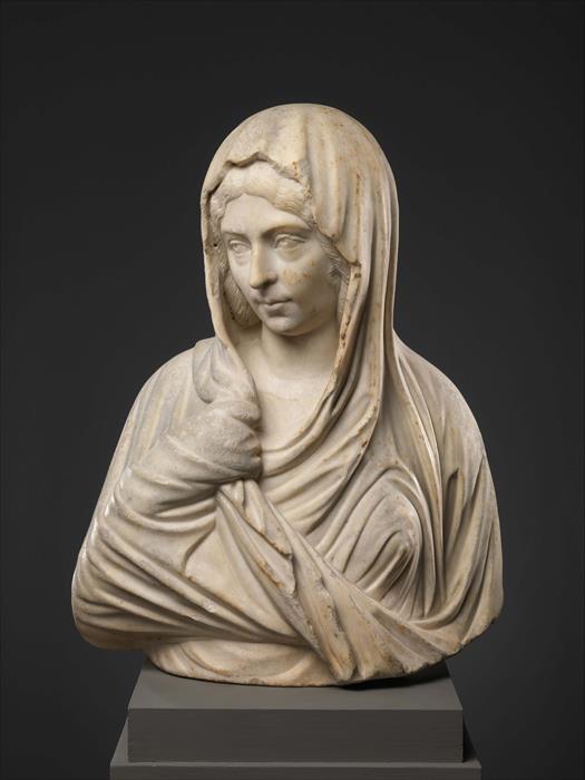 Bust of a modest Roman woman of the Severan Period