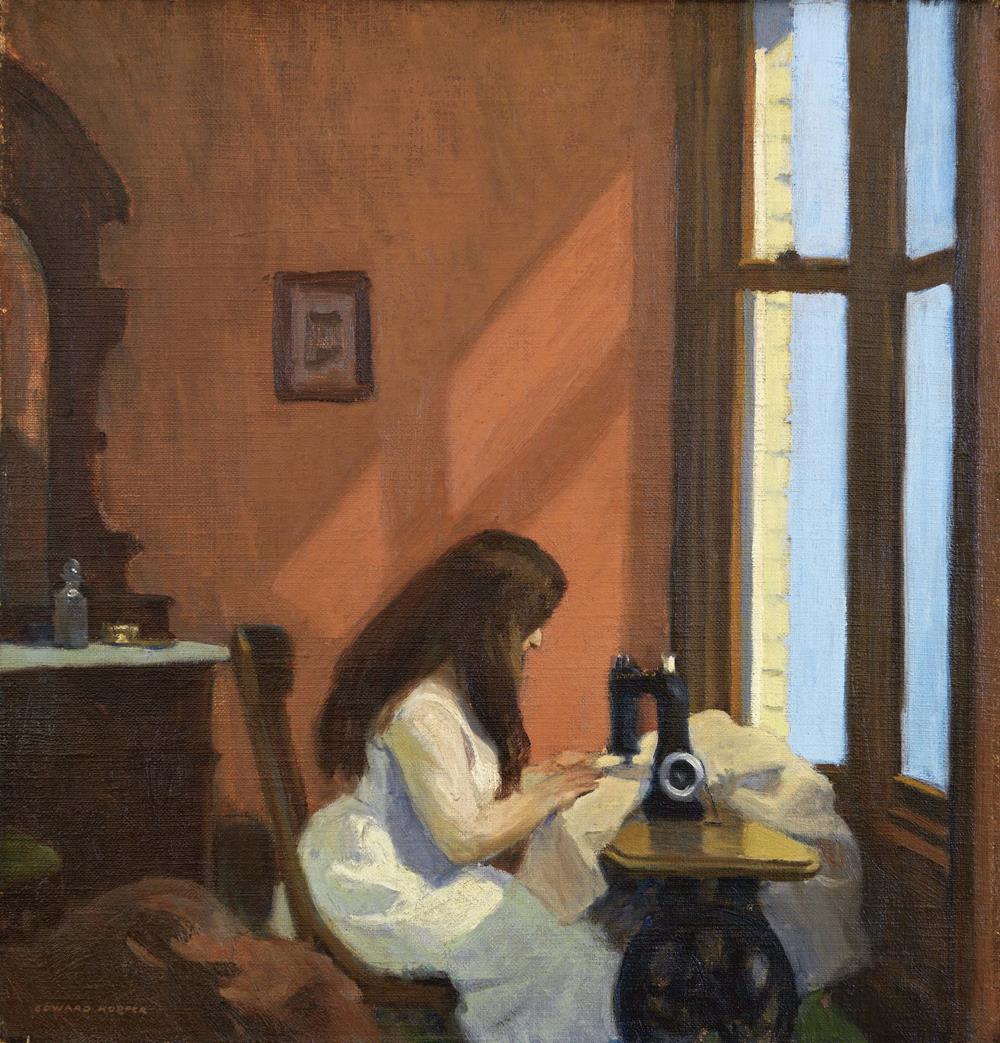 Girl at Sewing Machine (1921)