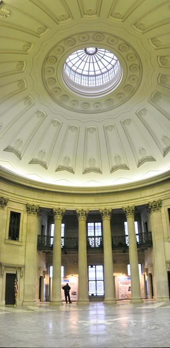 Interior view of the Federal Hall