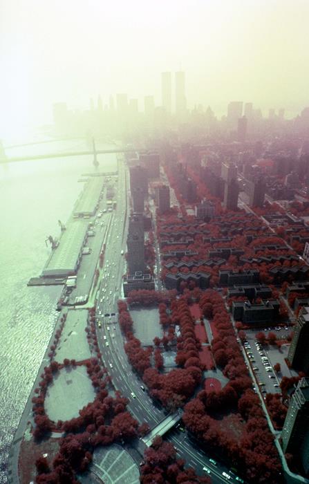 Lower Manhattan in 1980 with the Twin Towers