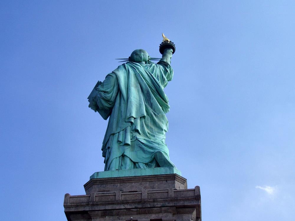 Statue of Liberty from behind