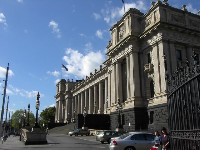 The first Federal Parliament House in Melbourne, Australia