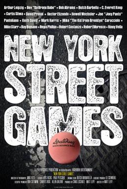 Poster for the documentary New York Street Games 