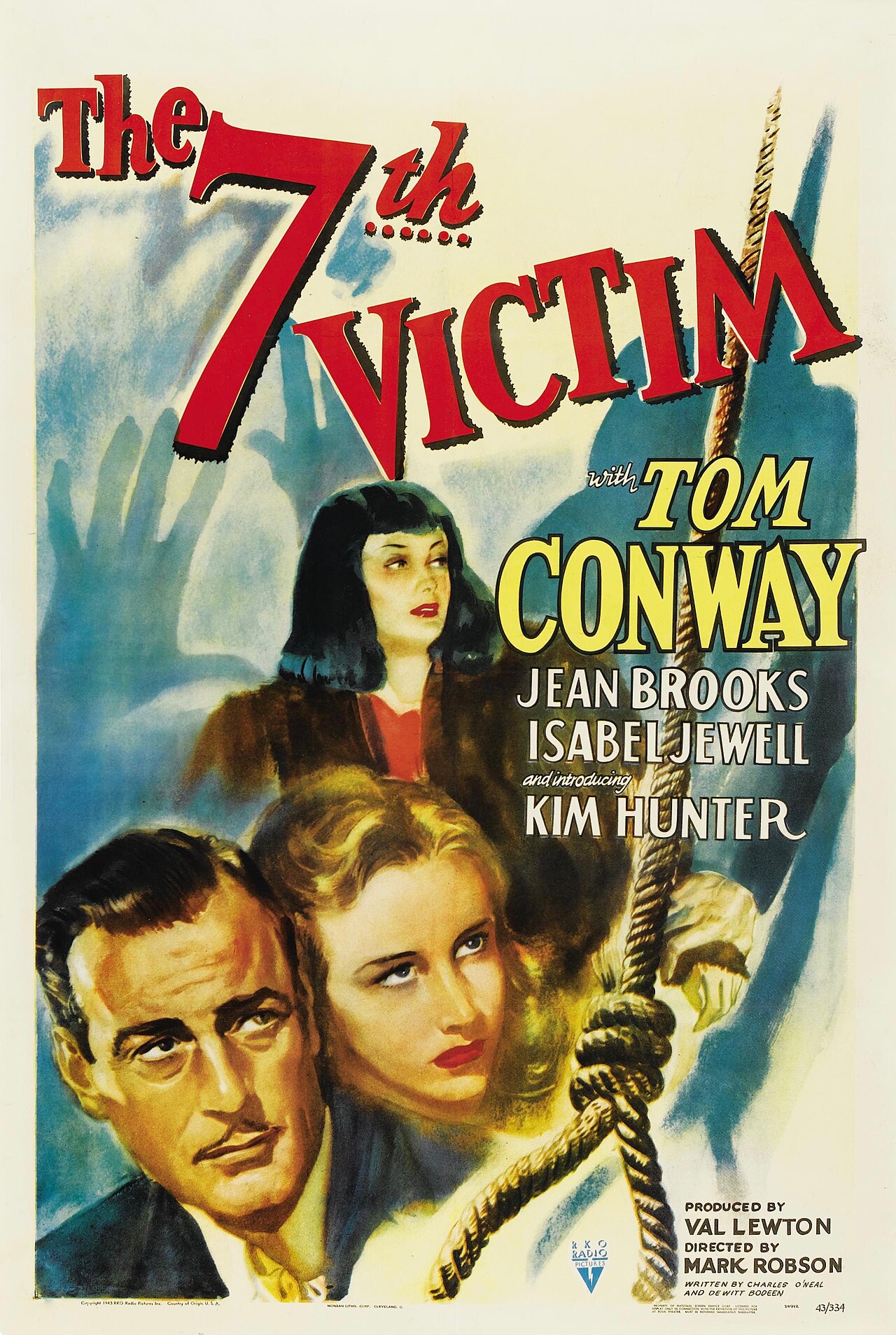 The Seventh Victim one-sheet, RKO (1943)
