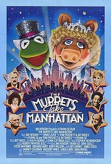 poster for the film Muppets take manhattan