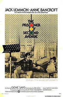 poster for the film The Prisoner of Second Avenue