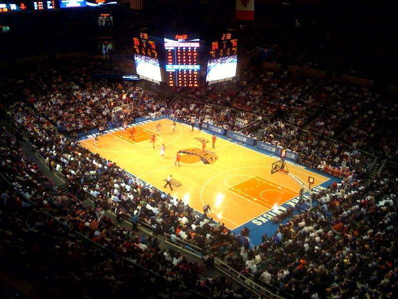 Knicks-Rockets game at Madison Square Garden