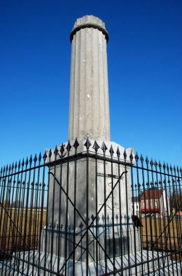 Column of the Garden Monument in Waterloo.