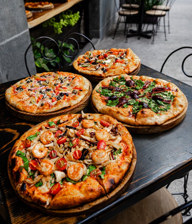 crafted pizzas