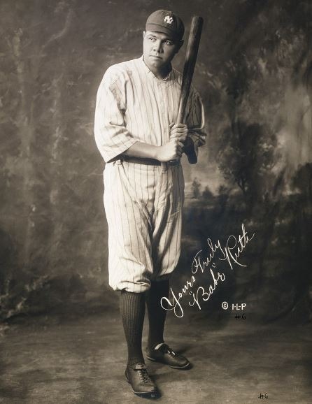 A full portrait of Babe Ruth
