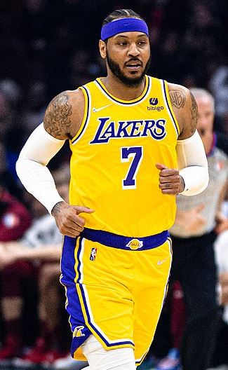 Anthony with the Los Angeles Lakers in 2022