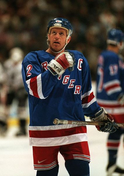 Brian Leetch was the 23rd captain in Rangers history, maintaining the position for three years.