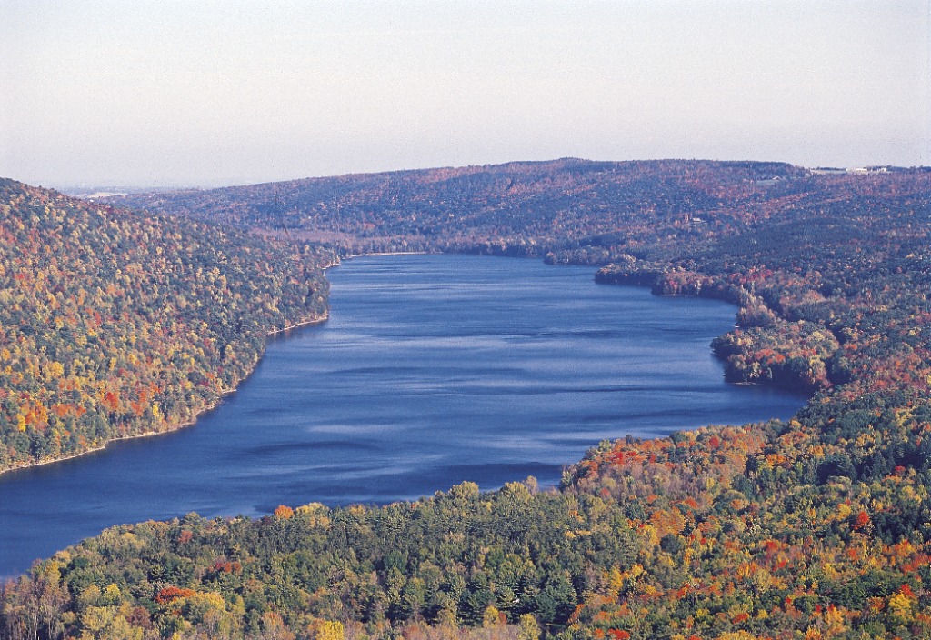 Canadice Lake is surrounded by the Hemlock–Canadice State Forest