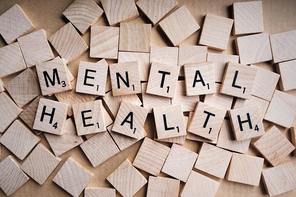 mental health spelled on wooden tiles