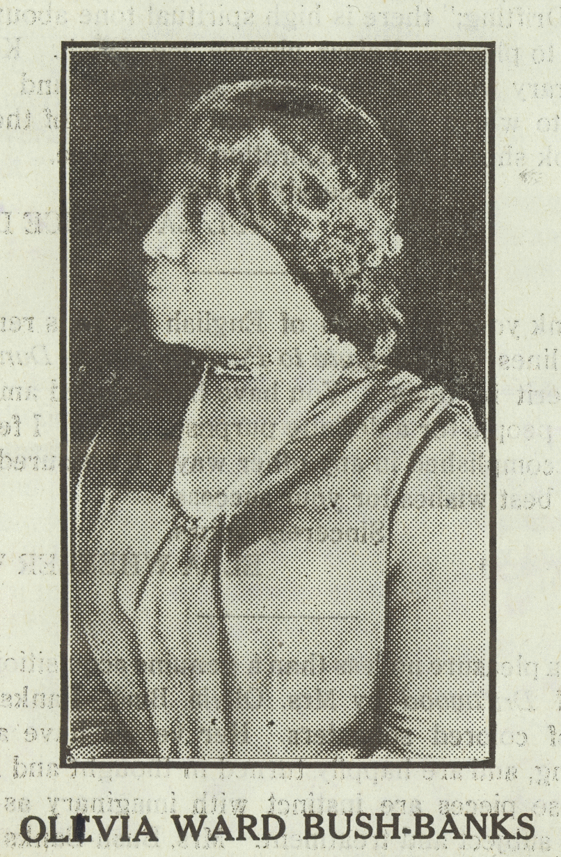 Olivia Ward Bush-Banks, c. 1920