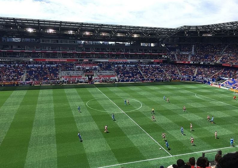 The intense game at the Red Bull Arena in 2016 which was nicknamed “Hudson River Derby”.