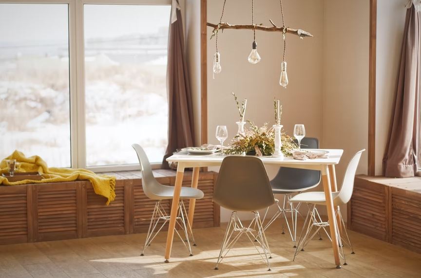 a living room based on desert modern interior design