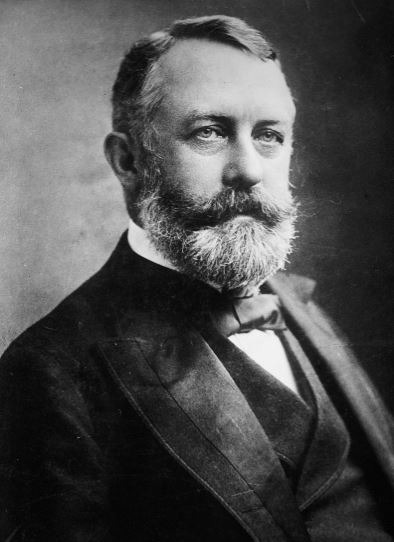 a black and white portrait of Henry Clay Frick