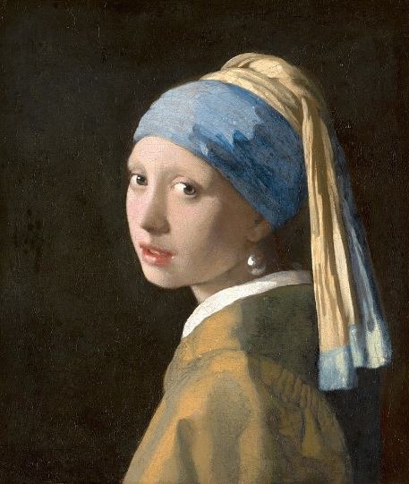the Girl with a Pearl Earring painting by Johannes Vermeer