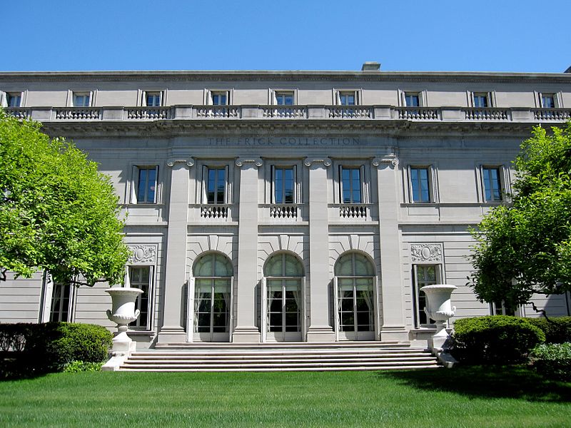 the front facade of the Henry Frick House