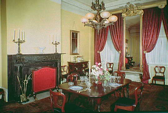 the interior of the museum’s living room