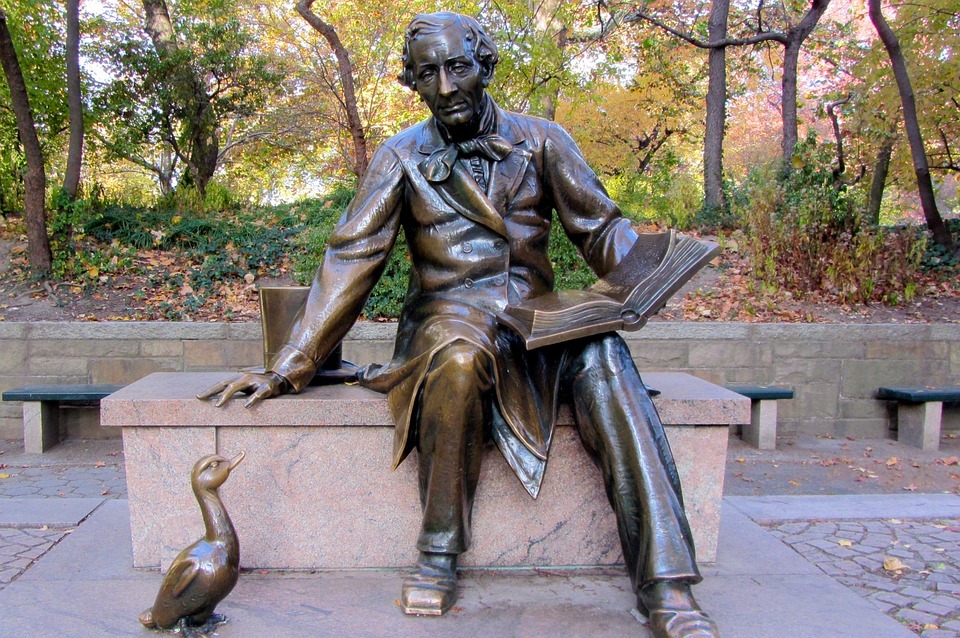 Hans christian sculpture in Central Park