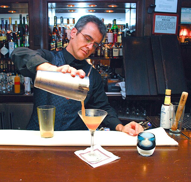 Master bartender at The Algonquin Hotel
