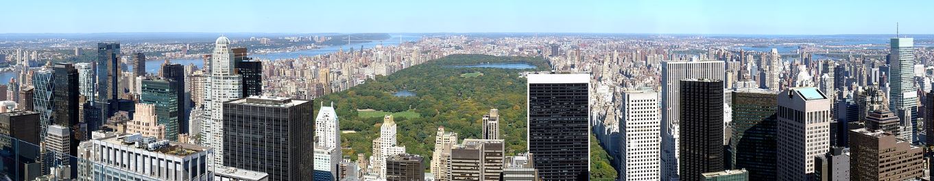 Panoramic view of Central Park