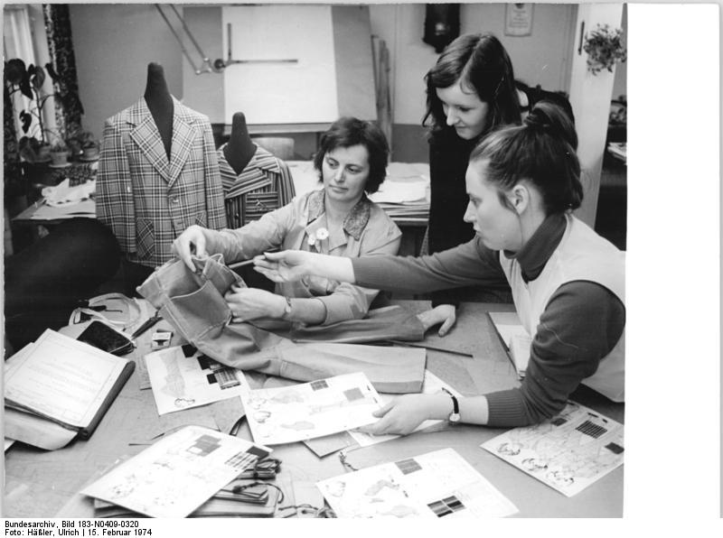 Fashion designers in 1974 in Dresden