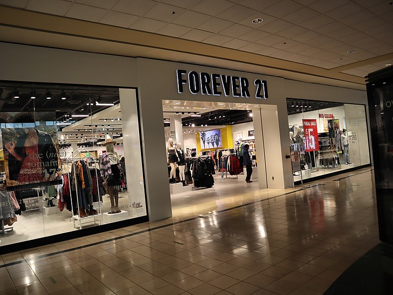 Forever 21 in Lehigh Valley Mall in Whitehall Township, Pennsylvania, October 2020