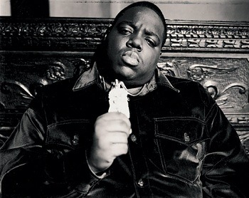Promotional photograph of The Notorious B.I.G.
