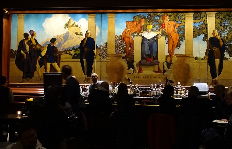 Interior of Old King Cole Bar in St. Regis Hotel