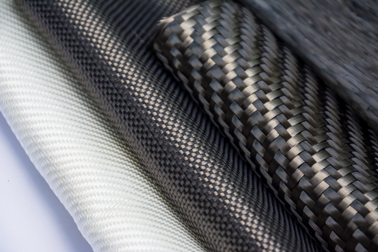 Black carbon fiber composite product material