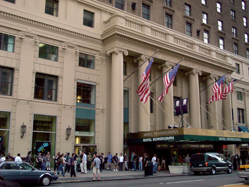 Hotel Pennsylvania entrance in 2011 